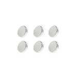  Set 6 magneti foarte puternici, gri, disc, simplu, 10 mm X 5 mm
