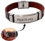  Bratara Model Piele Maro, M4, Personalizata cu Poza ta