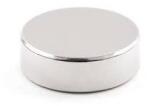  Magnet foarte puternic, gri, disc, simplu, 25 mm X 4 mm