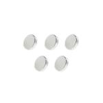  Set 5 magneti foarte puternici, gri, disc, simplu, 5 mm X 2 mm