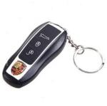  Bricheta cu gaz, antivant, breloc chei auto Porsche, lanterna, cutie, neagra Bricheta