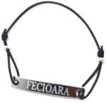  Bratara neagra cu snur ajustabil zodia fecioara