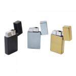  Bricheta cu Gaz, Forma Zippo, Antivant, Reincarcabila, Metalica, 6 cm - Culoare: Negru Bricheta