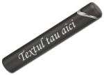  Bricheta Personalizata, Metalica, Rotunda, Neagra, Gravata cu Textul Tau Bricheta