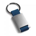  Breloc din metal si chingi, 28 x 60 x 6 mm, albastru