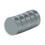  Set 5 magneti foarte puternici, gri, disc, simplu, 10mm X 5 mm