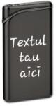  Bricheta Personalizata, Metalica, Neagra, Gravata cu Textul Tau Bricheta