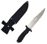  Cutit vanatoare 34 cm, grosime 3 mm, maner garda, husa