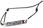  Bratara neagra cu snur ajustabil zodia sagetator