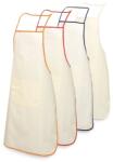  Sort de bucatarie din bumbac, buzunar frontal, alb-rosu 60/90cm, chilli