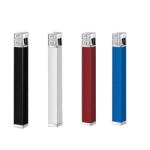  Bricheta Slim , din Metal, Cu Capac, Antivant, Reincarcabila, 8 cm - Culoare: Albastru Bricheta