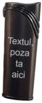  Bricheta Metalica Neagra, Antivant, Personalizata Poza si Text Sau Logo Bricheta
