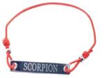  Bratara rosie cu snur ajustabil zodia scorpion
