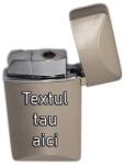  Bricheta Personalizata Argintie, Antivant, Gravata cu Textul Tau, Premium Bricheta
