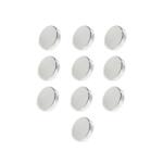  Set 10 magneti foarte puternici, gri, disc, simplu, 7 mm X 2 mm