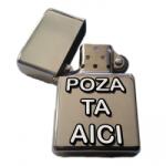  Bricheta Personalizata, Stil Zippo, Gravata cu Poza si Textul Tau - dalimag - 39,00 RON Bricheta