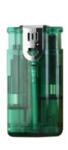  Bricheta lux double flame transparenta, verde - Culoare: Galben Bricheta