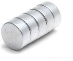  Set 5 magneti foarte puternici, gri, disc, simplu, 15 mm X 4 mm