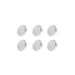  Set 6 magneti foarte puternici, gri, disc, simplu, 10mm X 3 mm