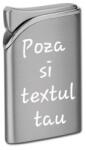  Bricheta Personalizata Argintie, Gravata cu Poza si Textul Tau Bricheta