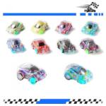  Jucarie10 Mini Masina cu Doua Straturi, Plastic, Multicolor, 4, 5 cm x 3, 2 cm x 2, 2 cm
