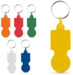  Breloc in forma de moneda pentru carucior de supermarket, inel metal