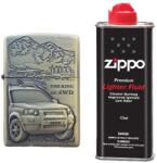  Bricheta Tip Zippo, 3D Relief, Metalica, King of 4wd si Lichid Zippo 125 ml M1 Bricheta