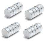  Set 20 magneti foarte puternici, gri, disc, simplu, 15 mm X 5 mm