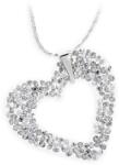 JSB Bijoux Szív Rock Swarovski® kristály kövekkel (fehér)