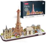 CubicFun Пъзел 3D City Line Paris 115ч. с LED светлини (1007281F)