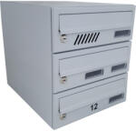  M30 moduláris postaláda tömb, 8db Névtábla RAL 1013 bézs