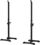 HOMCOM set 2 suporturi gantere, 50x49x124-154cm, negru | Aosom Romania (A91-174V01)