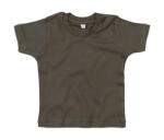 BabyBugz Bébi rövid ujjú póló BabyBugz Baby T-Shirt 0-3, Világos Oliva zöld Organik