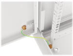 Lanberg Fali rack szekrény 19in 12U 600x450 szürke (WF01-6412-00S)