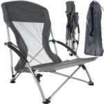Trizand Scaun de camping pliabil, capacitate de incarcare 100 kg, gri (5900779951723)