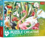 Trefl Puzzle de colorat Trefl din 500 piese - Păsările Paradisului (37564) Puzzle
