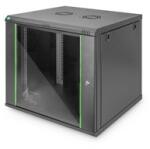 ASSMANN Dynamic Basic 19" 9U 474x600x600mm üvegajtós fekete fali rack szekrény (DN-19 09U-6/6-EC-SW)