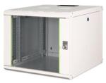 ASSMANN Rack Unique 19" 9U 509x600x600mm üvegajtós szürke fali rack szekrény (DN-19 09U-6/6)