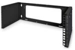 ASSMANN 19" 4U 195x505x250mm nyitott fekete fali patch konzol (DN-19 PB-4U-SW)