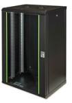ASSMANN Rack Unique 19" 20U 998x600x450mm üvegajtós fekete fali rack szekrény (DN-19 20-U-SW)