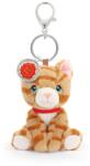 Keel Toys Breloc de pluș Keel Toys Keeleco - Pisicuță roșie, 12 cm (BC4470)