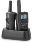 Alecto Set walkie-talkie Alecto FR10BU, 2 buc, rază de acțiune: 10 km, 8 canale, PTT / VOX, 24 de ore în așteptare, suport pentru încărcător (FR200BK) Set bricolaj copii