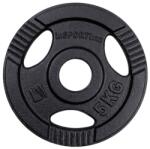 inSPORTline Öntöttvas olimpiai súlytárcsa inSPORTline Hamerton Black 5 kg 50 mm, kopásgátló bevonat, praktikus fogantyú (30781) Súlytárcsa