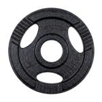 inSPORTline Öntöttvas olimpiai súlytárcsa inSPORTline Hamerton Black 2, 5 kg 50 mm, kopásgátló bevonat, praktikus fogantyú (30780) - insportline Súlytárcsa