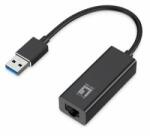 LevelOne LevelOne USB Gigabit Ethernet Adapter USB-0401 Gigabit USB Network Adapter, Wired, USB, Ethernet, 1000 Mbit/s, Black