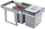 EKOTECH - Beépíthető hulladékgyűjtő EKKO EASY 40 - 1x16 liter+2x8 liter - webmuszaki