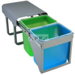EKOTECH - Beépíthető hulladékgyűjtő EKKO FRONT 40 - 2x16 liter - webmuszaki