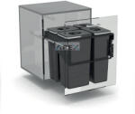 EKOTECH - Beépíthető hulladékgyűjtő FRONT 60 - 1x7 liter+3x26 liter - webmuszaki