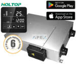 HOLTOP Eco-Smart Pro Plus XHBQ-D3.5 DMTHC központi hővisszanyerős szellőztető entalpia hőcserélővel, LCD kijelzős vezérléssel, WiFi-vel