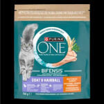 ONE COAT &HAIRBALL Csirkében gazdag száraz macskaeledel 750g macskaeledel
